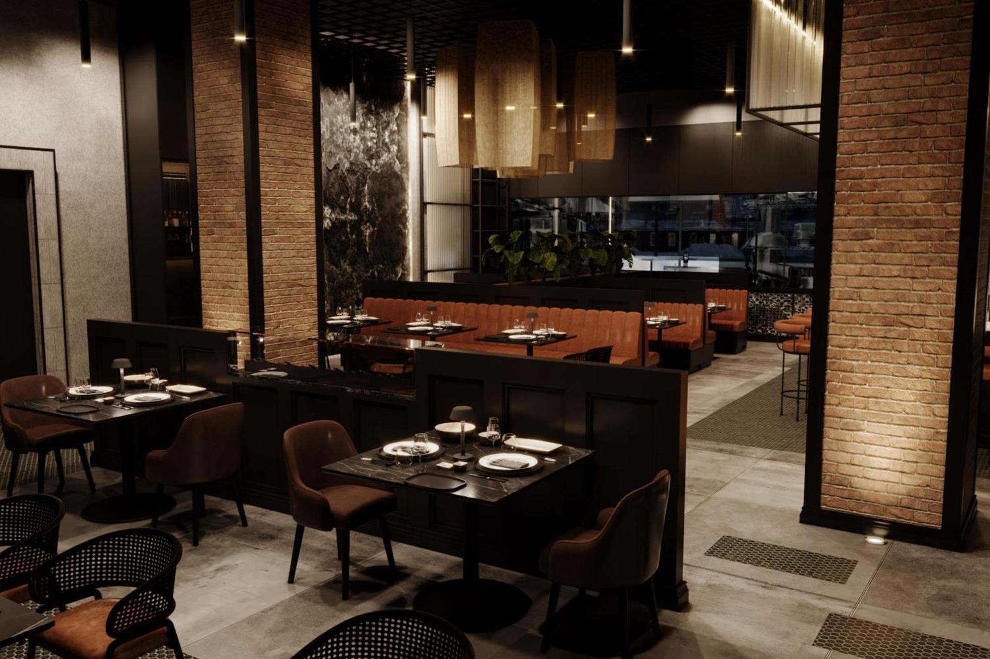 Отель W Abu Dhabi - Yas Island Экстерьер фото Interior of the restaurant